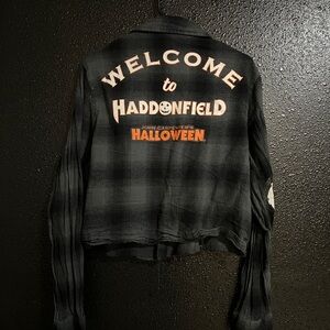 Michael Meyers Halloween Plaid top